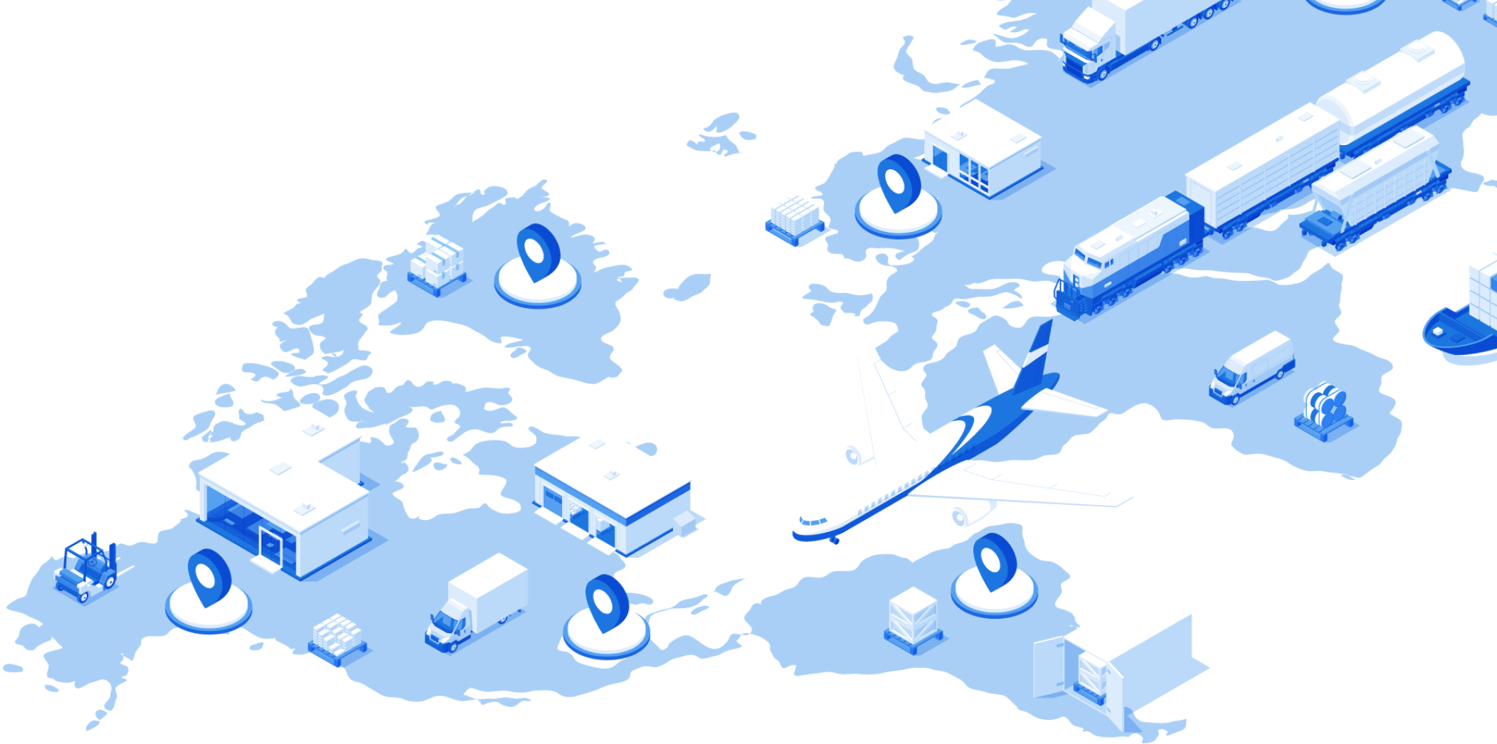 transport vehicles and pins